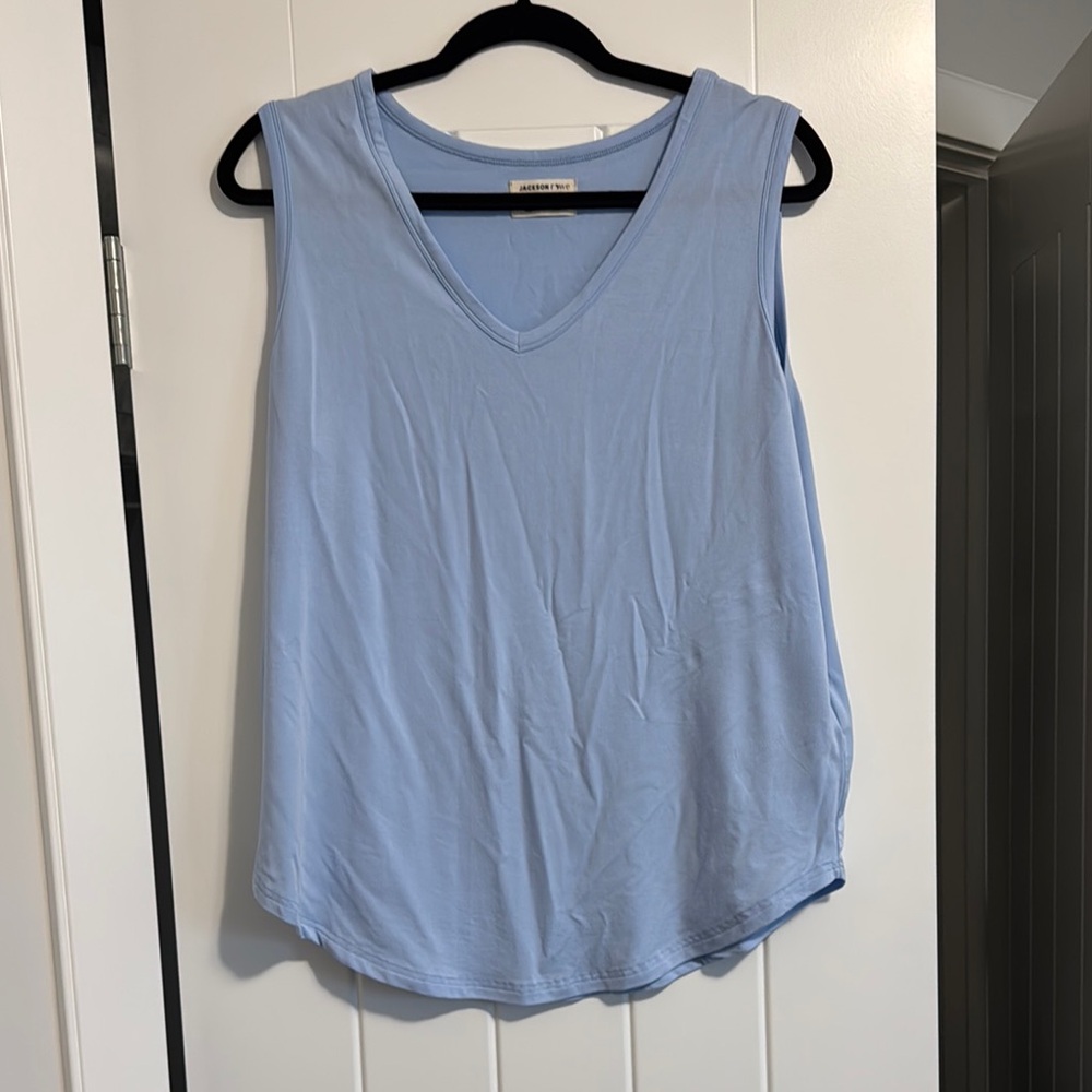 Jackson Rowe Blue Relaxed Tank Top